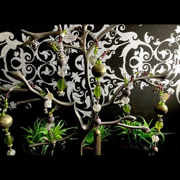 Katherine's Collection Glass Beaded Tassel Christmas Ornament Decorations x8 - Picture 1 of 10